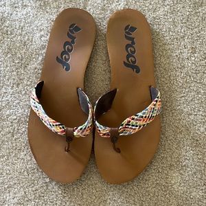Reef multicolor flip flops